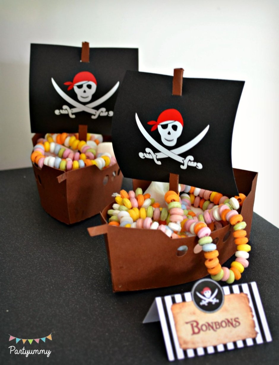 Сувениры для пиратской вечеринки