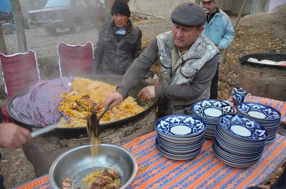 Узбекская свадьба еда