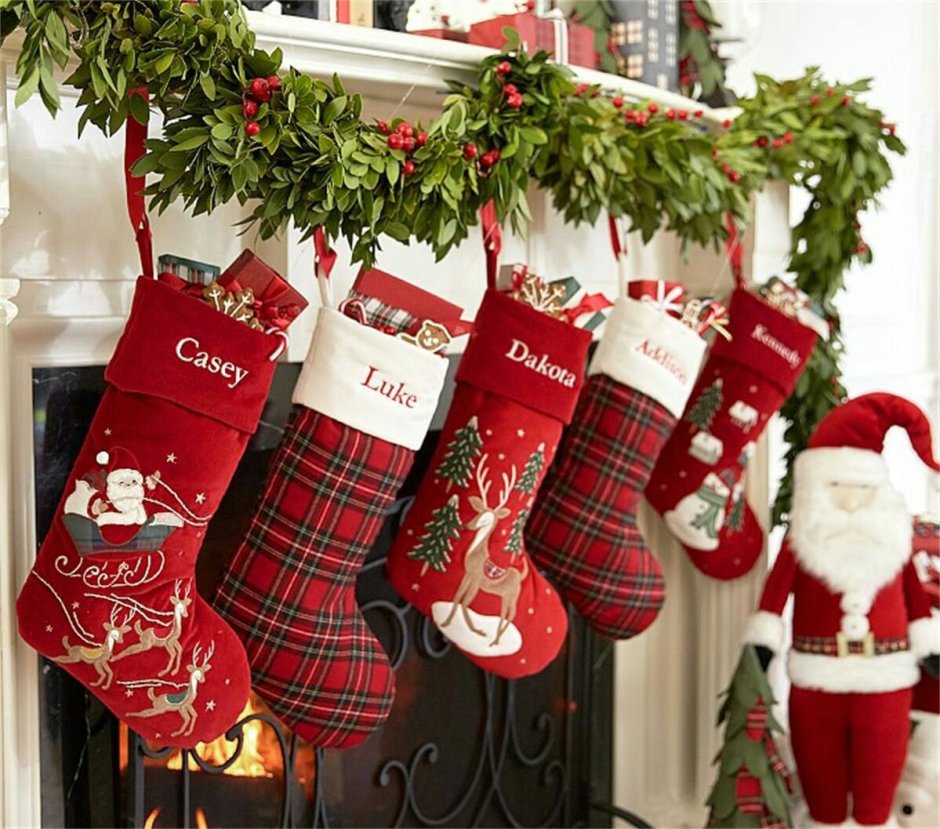 Семейные носки Рождество