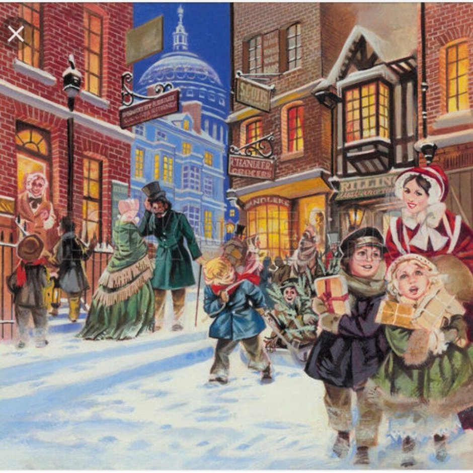 Рождество Англии иллюстрации Чарльз Диккенсон