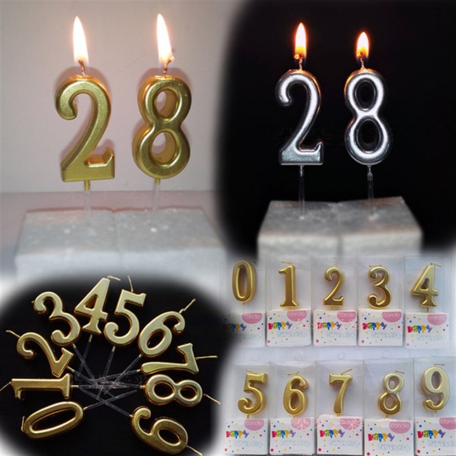 Свечи для торта "цифры"