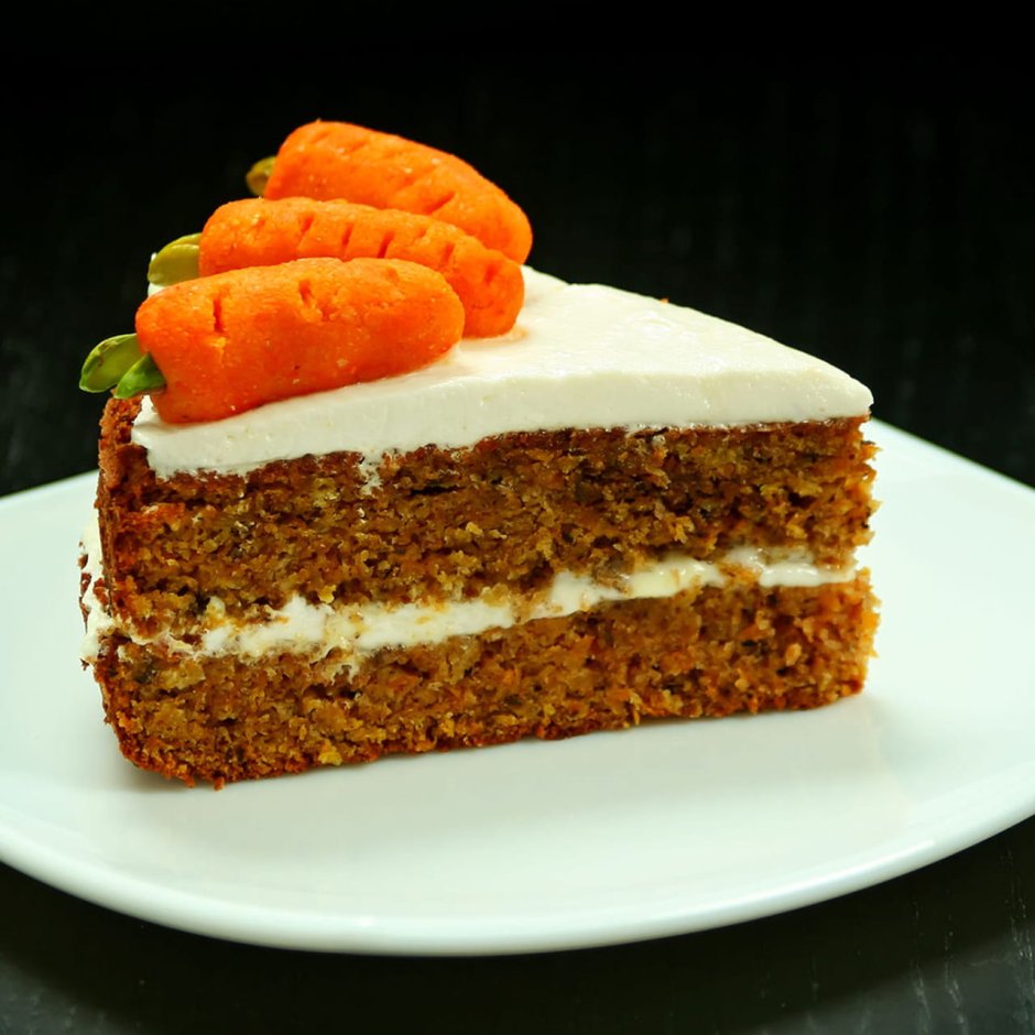 Морковный торт с грецкими орехами