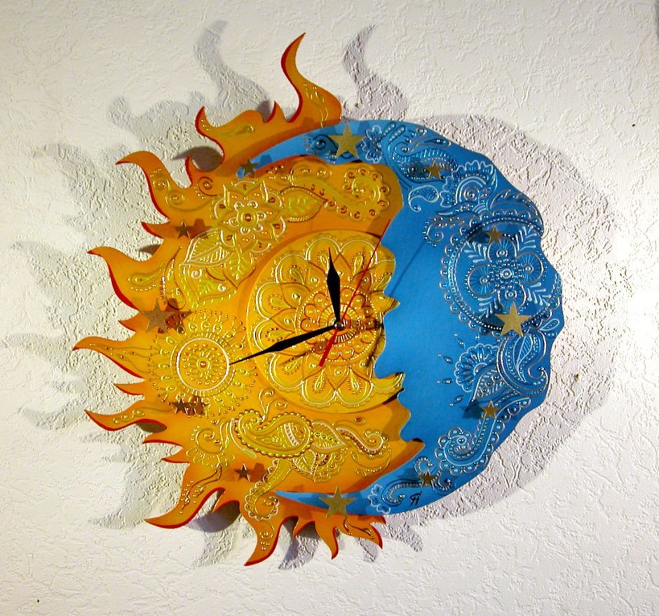 Сказочные часы Луна и солнце