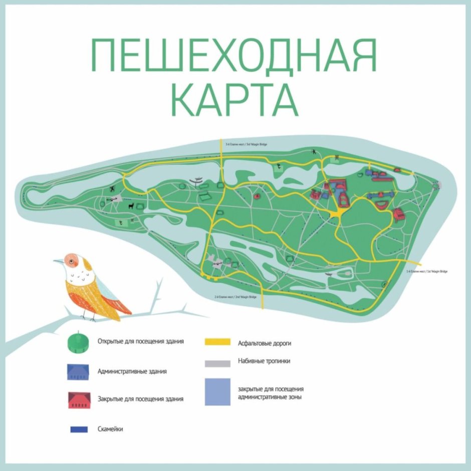 Парк ЦПКИО Санкт-Петербург карта