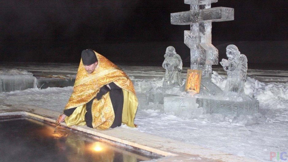 Крещение Лух 2020 мужской монастырь