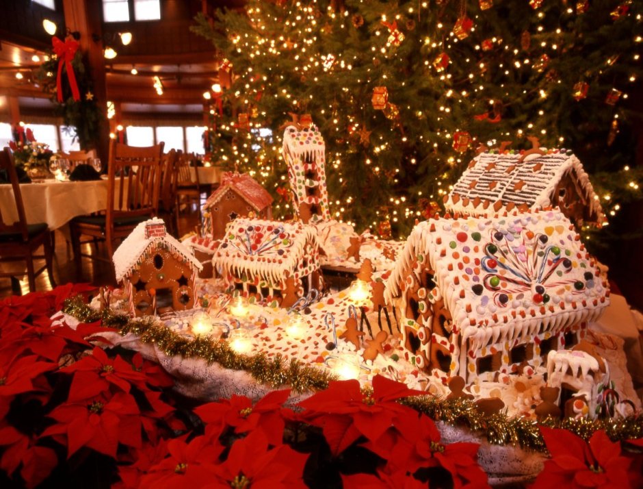 Пряничный домик Рождество