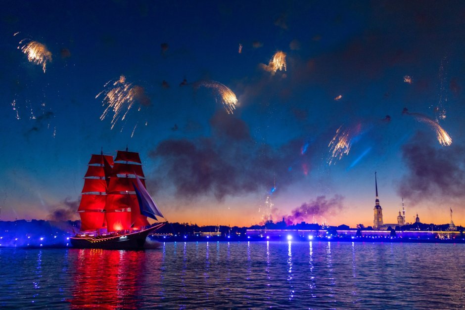 Алые паруса 2022 в Санкт-Петербурге фото