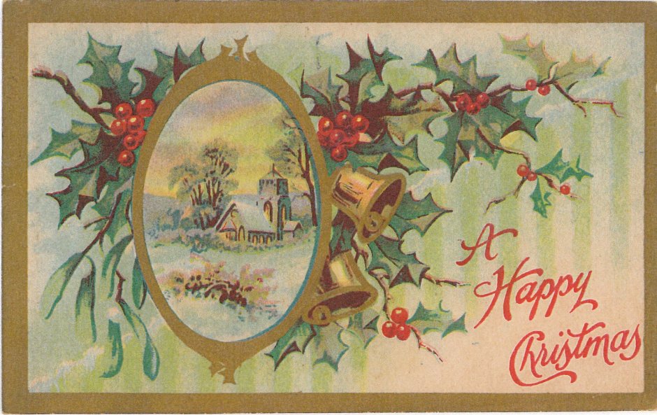 Старинное название рождественской открытки