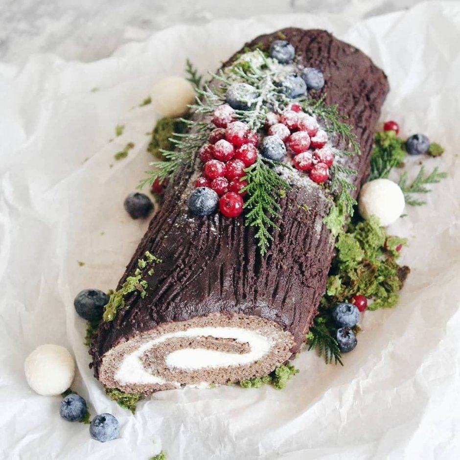 Рождественское полено Буш де Ноэль (Buche de noel)