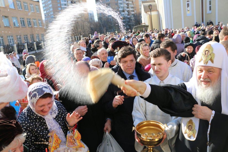 Освящение куличей Патриарх Кирилл