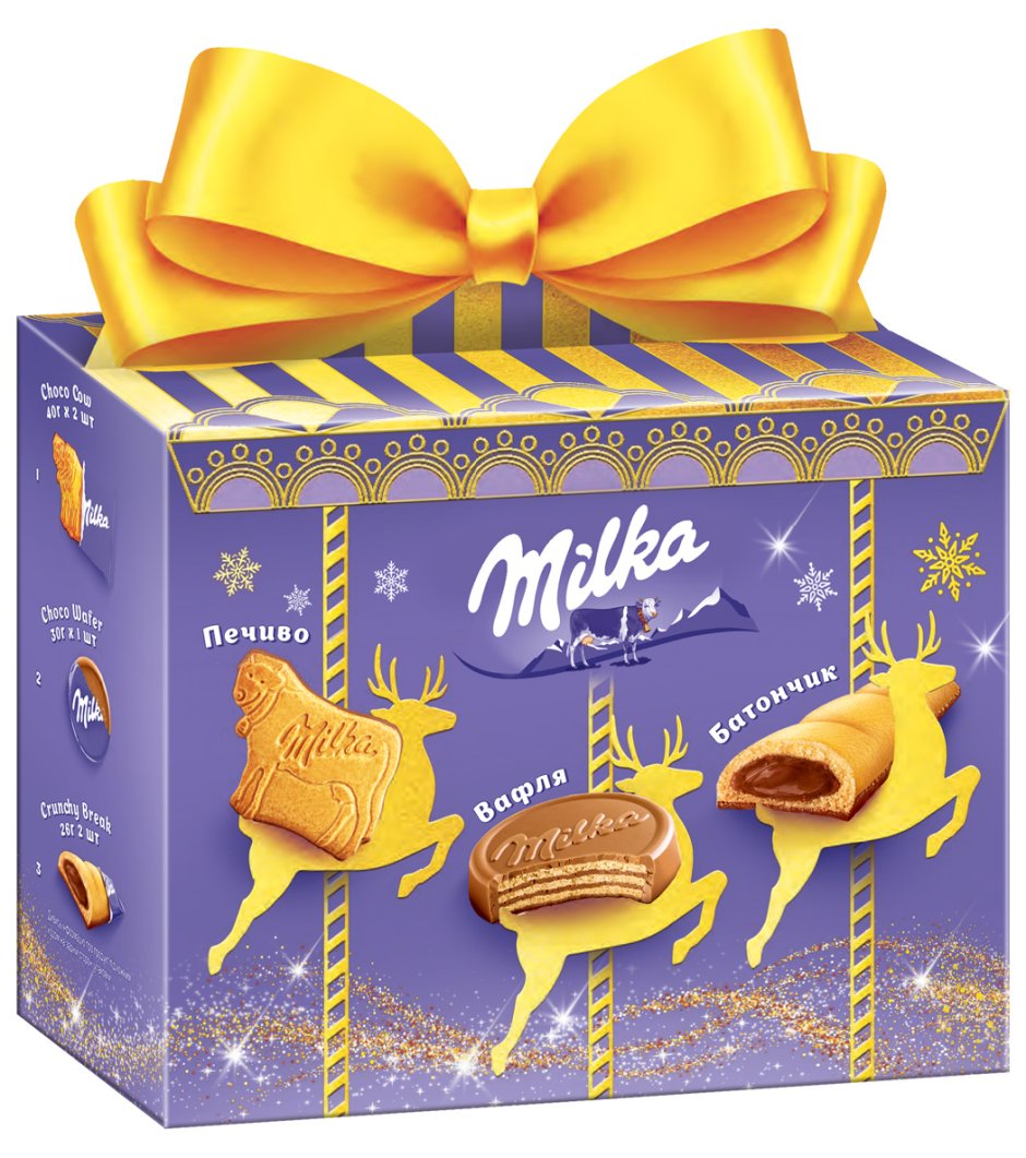 Milka шоколад новогодний