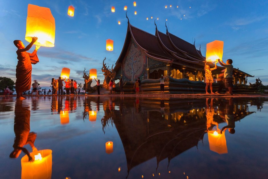 Фестиваль фонарей в Тайланде