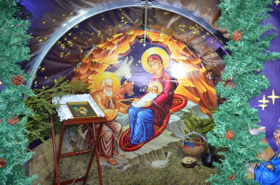 Отражающие сцены Рождества Христова;