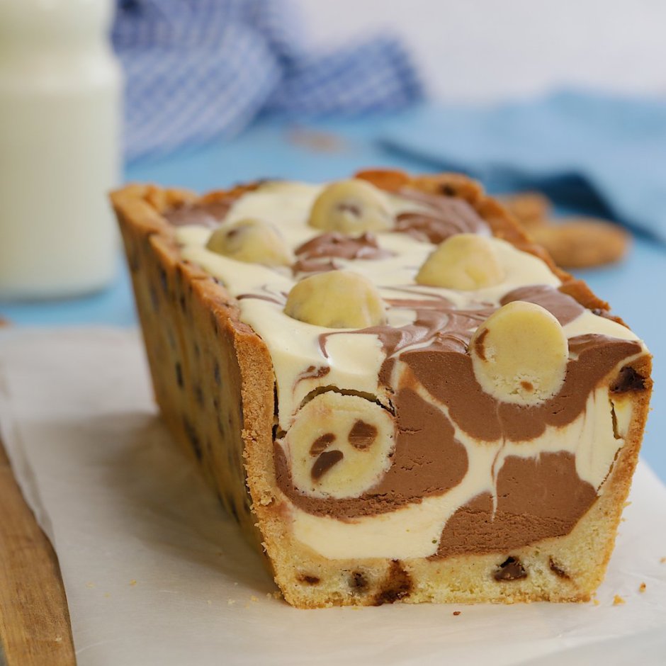 Marbled Chocolate Chip cookie Dough Loaf