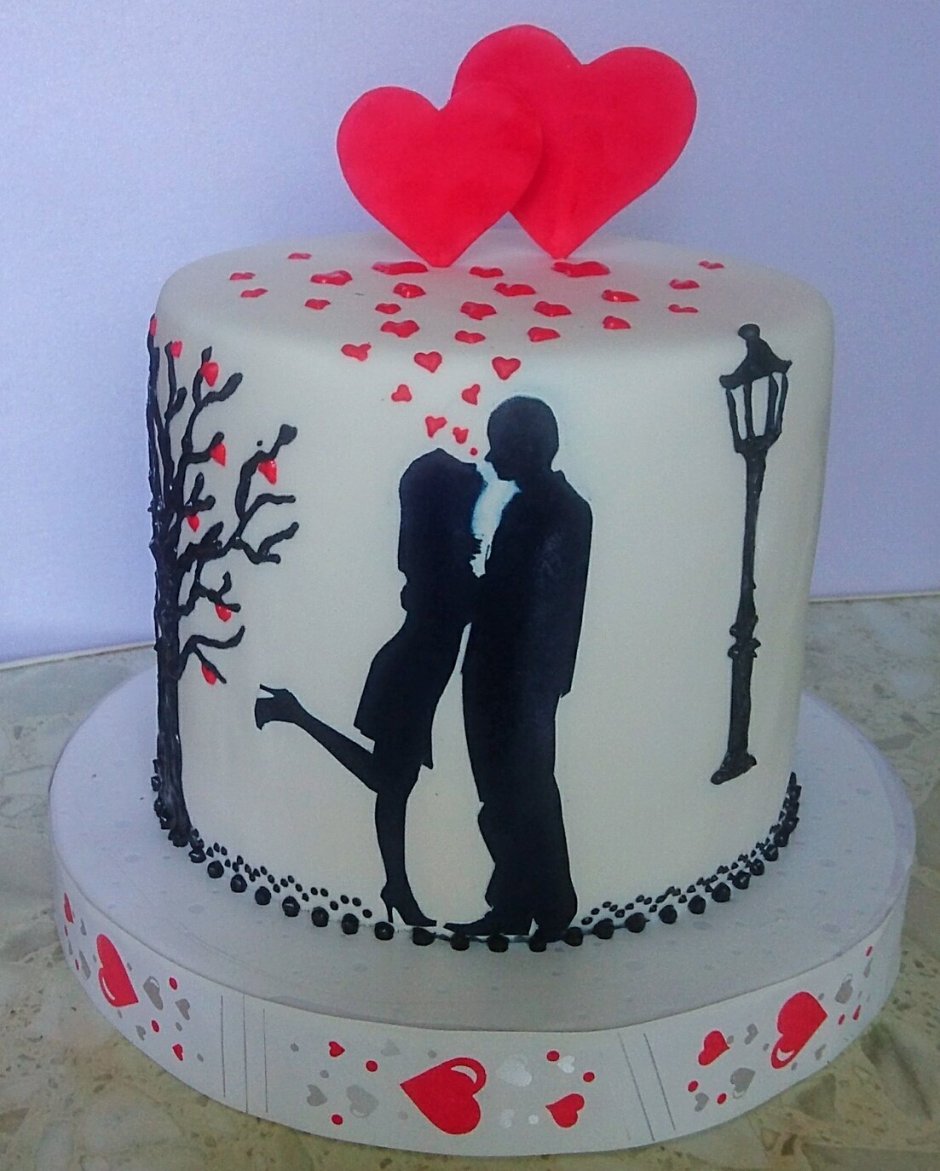 Торт на 1 год свадьбы