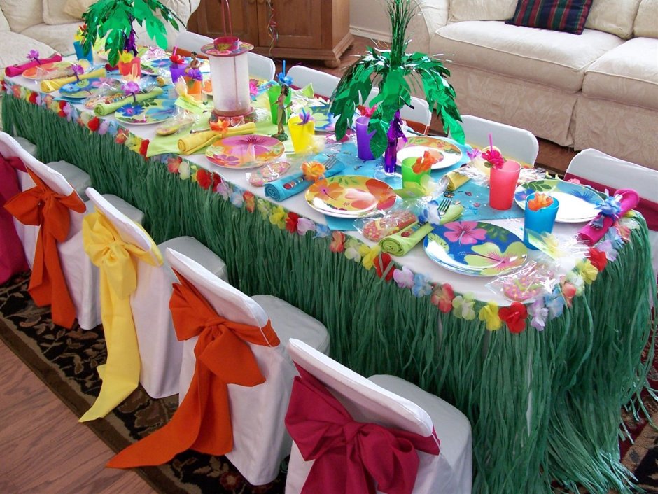 Торт на гавайскую вечеринку для мужчины