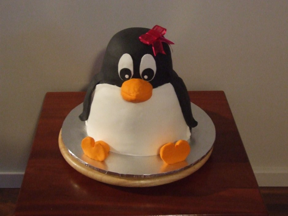 Детские торты с пингвинами