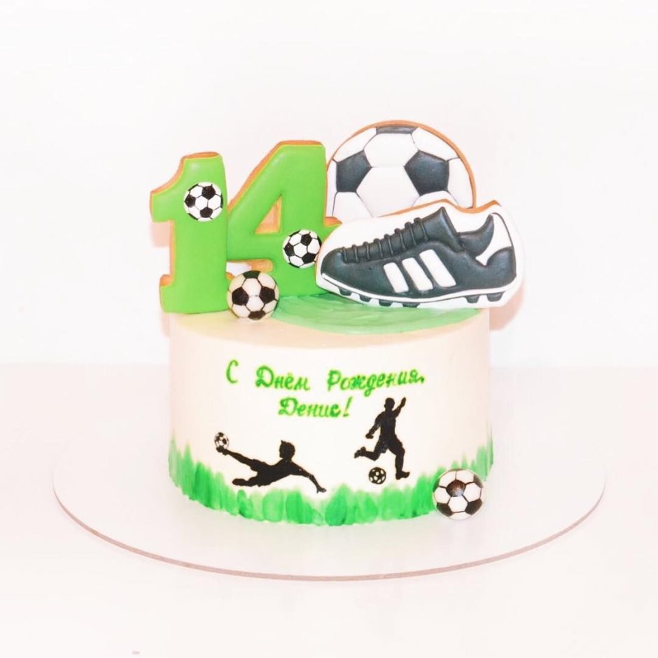 Торт с пряниками футбольная тематика