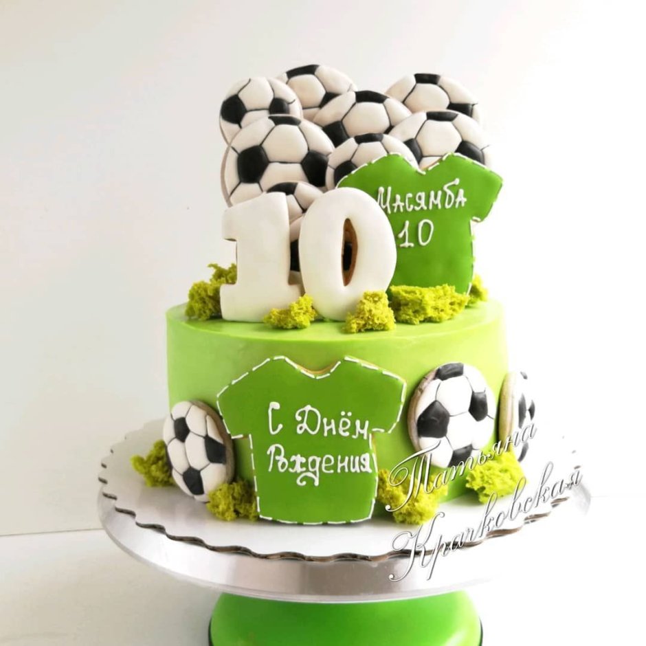 Торт в стиле футбола