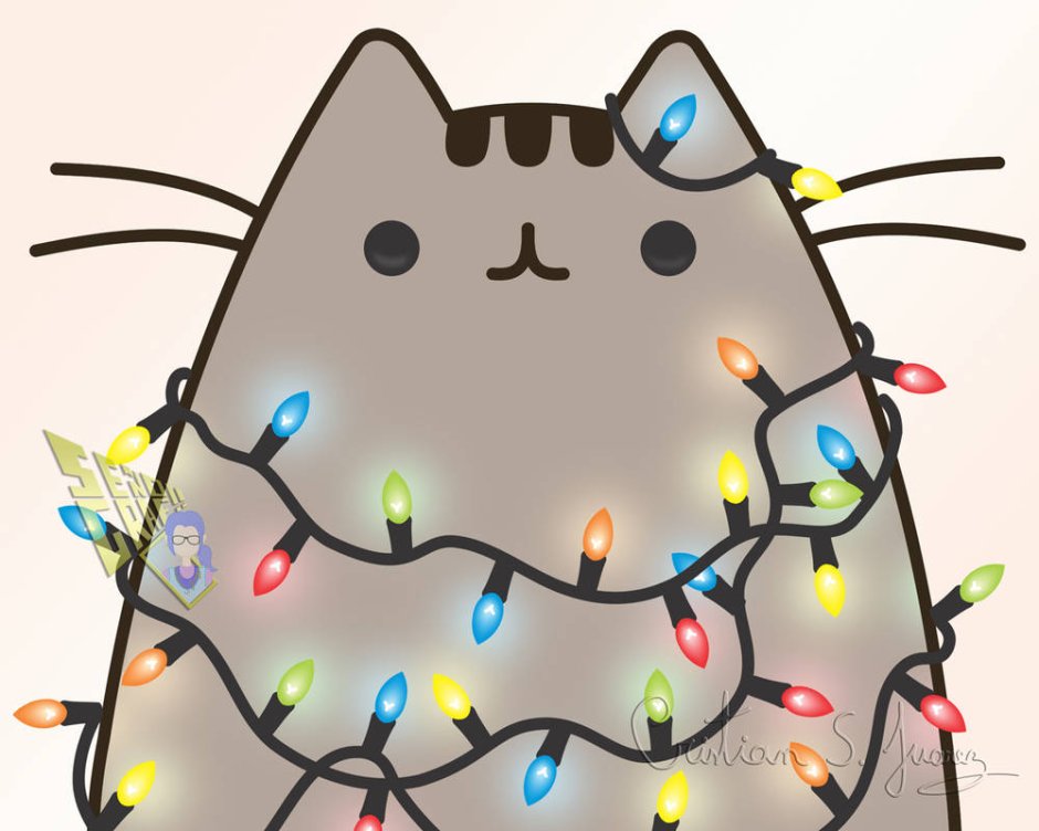 Алмазная мозаика котята новогодний