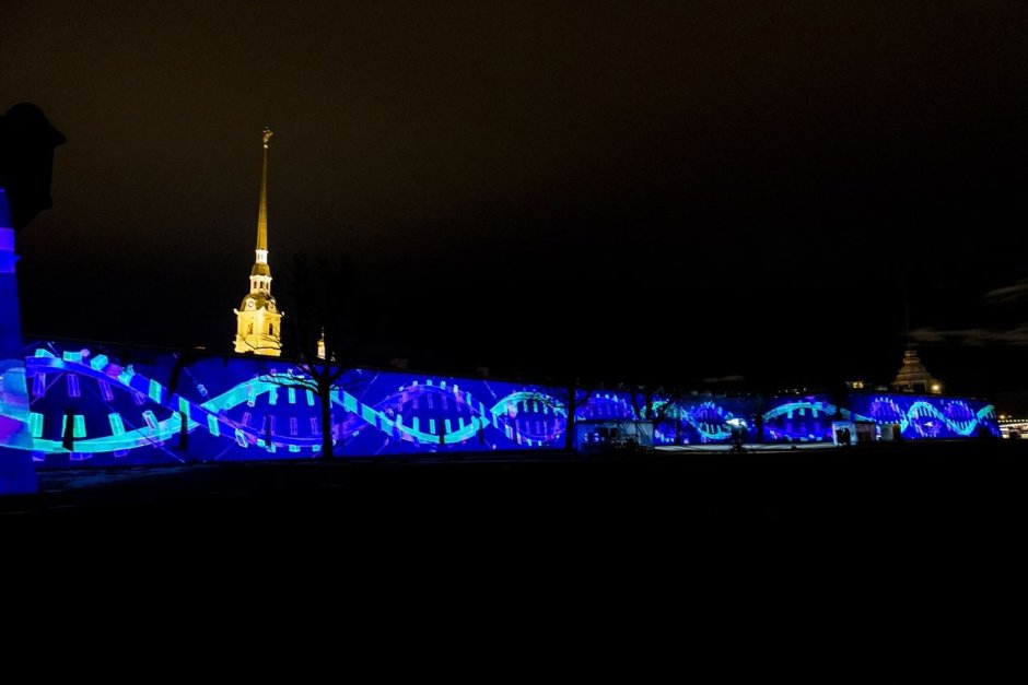 Фестиваль света в Санкт-Петербурге 2022 Петропавловская крепость