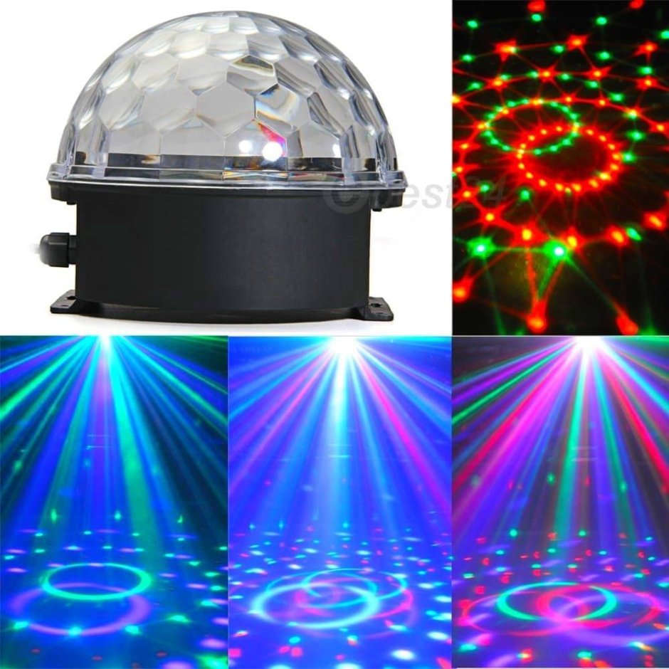 Светодиодный вращающийся диско-шар led RGB Magic