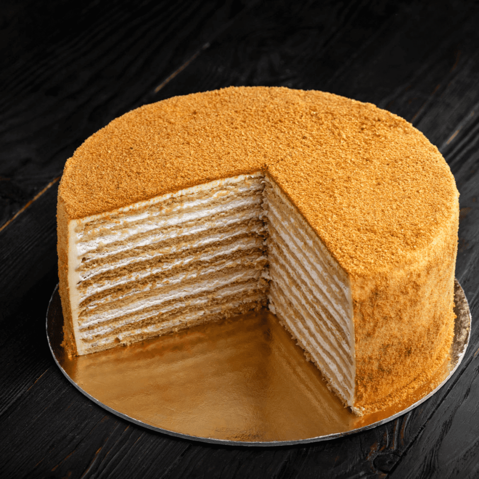 Украшение торта вареной сгущенкой