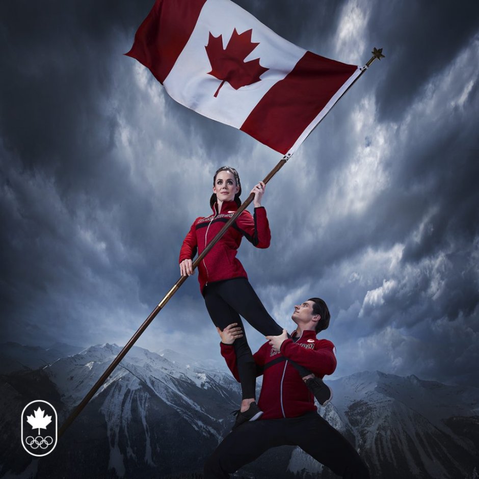 Канадец с флагом