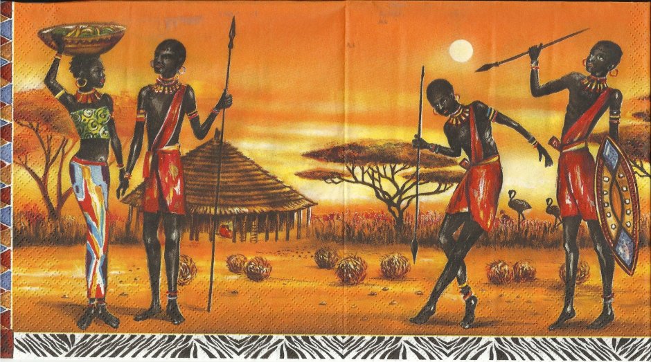 Африканская живопись Масаи