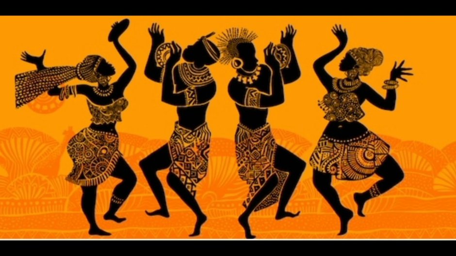 Африканские танцы рисунок