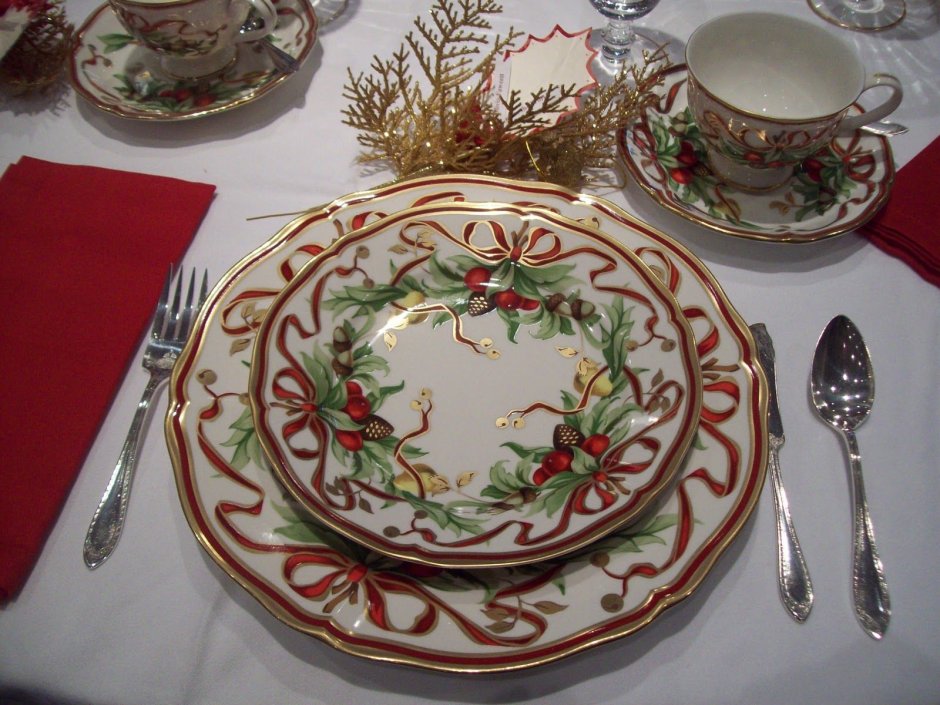 Расписные новогодние и Рождественские тарелки