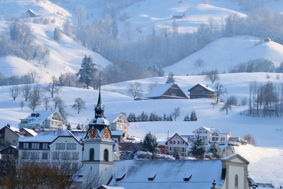 Немецкая Горная деревня зимой