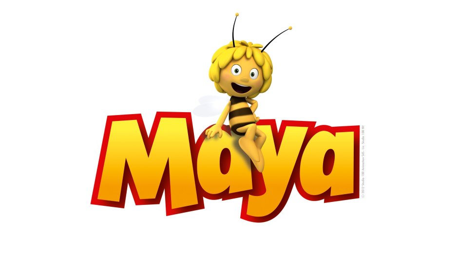 Пчела Майя с надписью