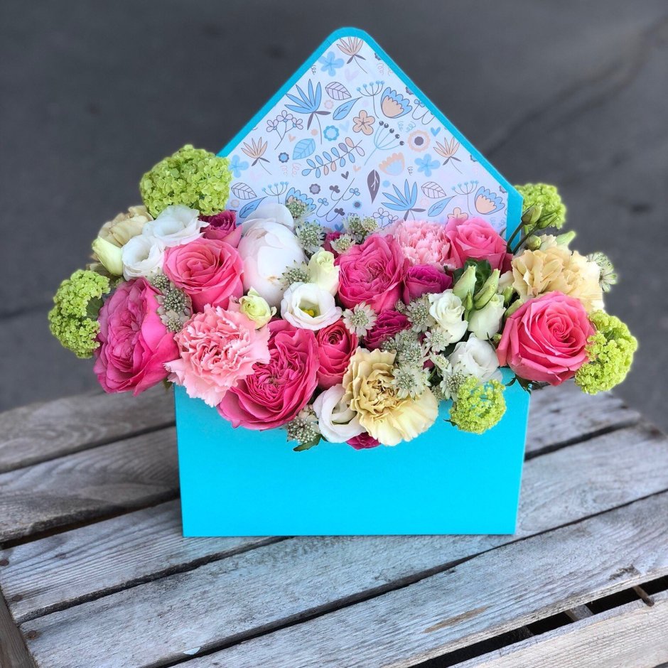 Подарочные коробки с цветами