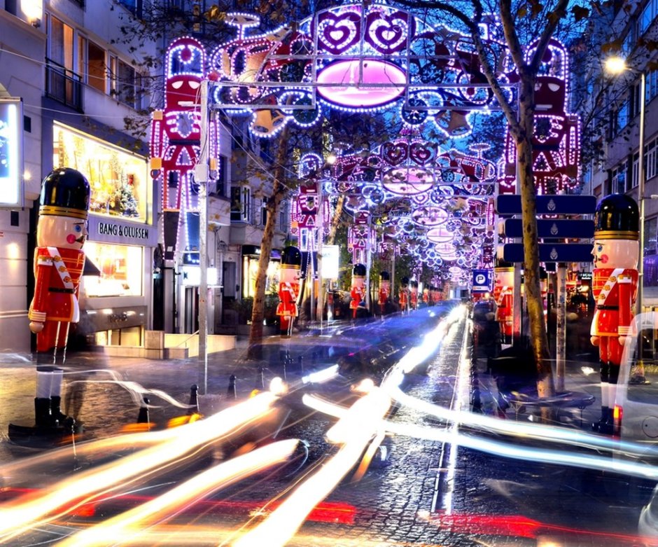 Новогодние улицы Стамбула