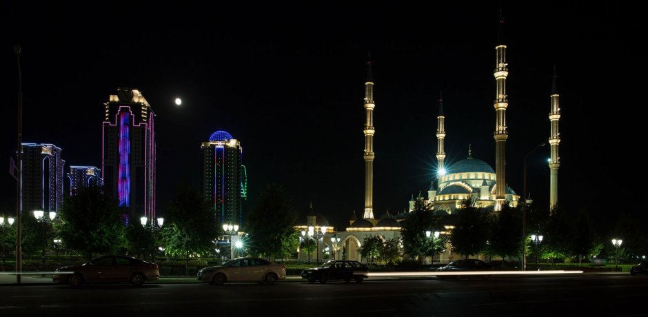 Фон мечеть сердце Чечни