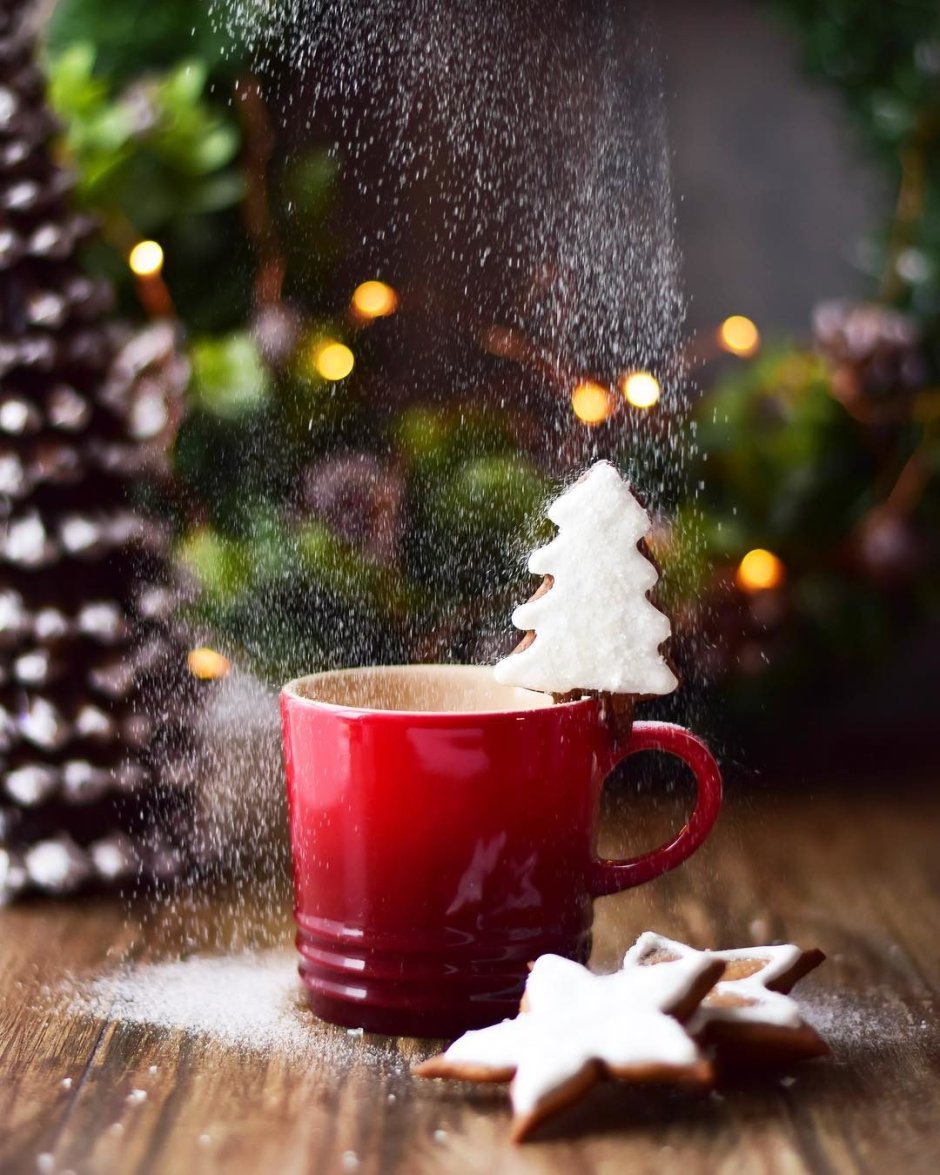 Зима кофе новый год