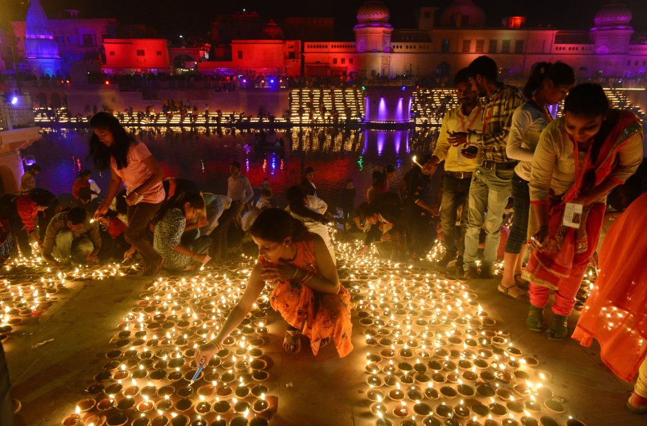 Индор Индия праздник красок Холи