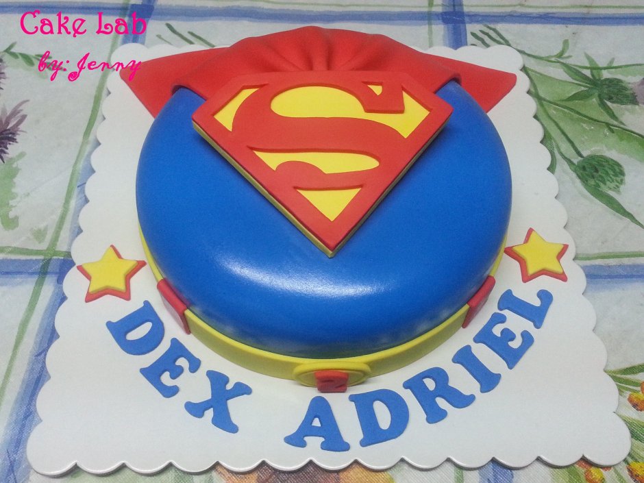Муссовый торт Супермен