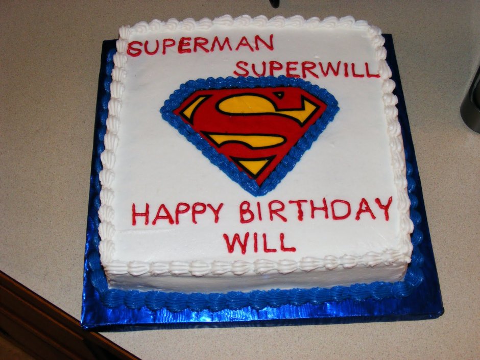 Happy Birthday my Superman торт