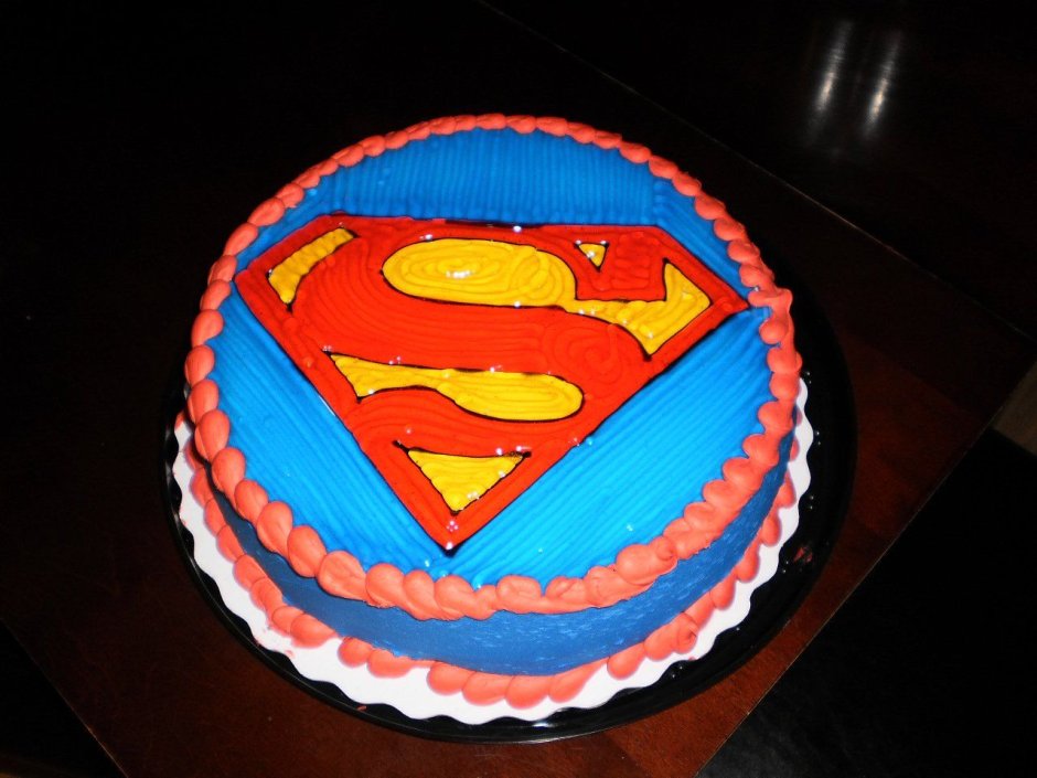 Торт Супермен для мальчика 6 лет