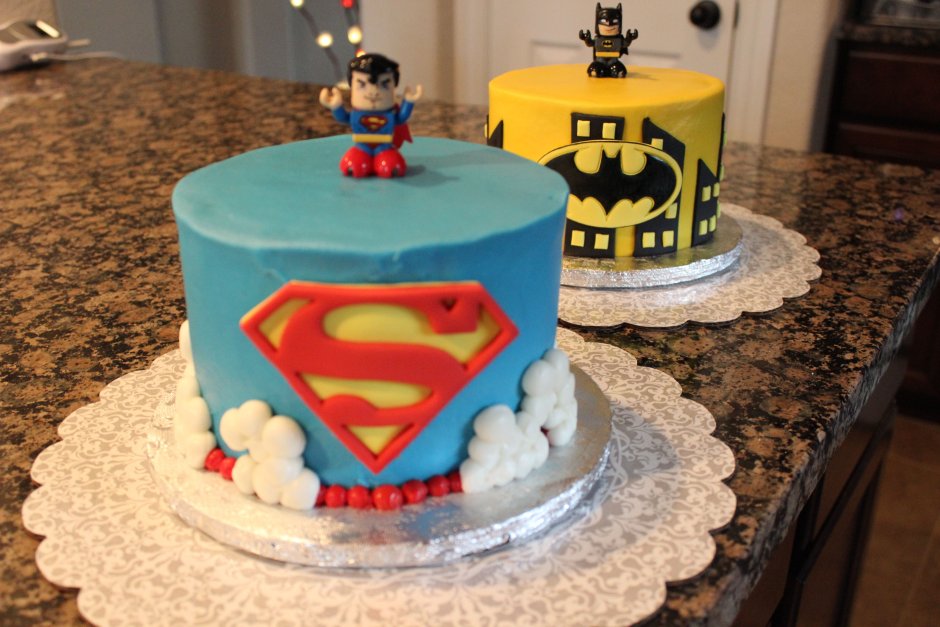 Торт на день рождения Супермен