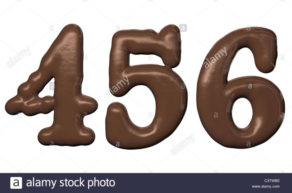 Цифры из шоколада