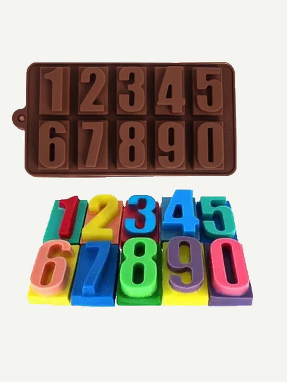 Силиконовые цифры для шоколада