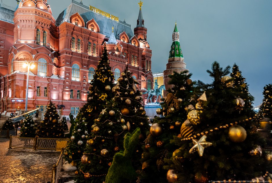 Достопримечательности Москвы на новый год