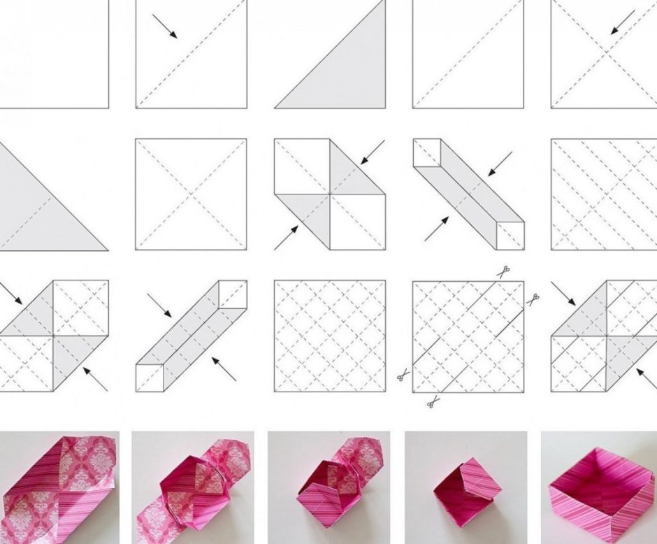 Оригами коробочка
