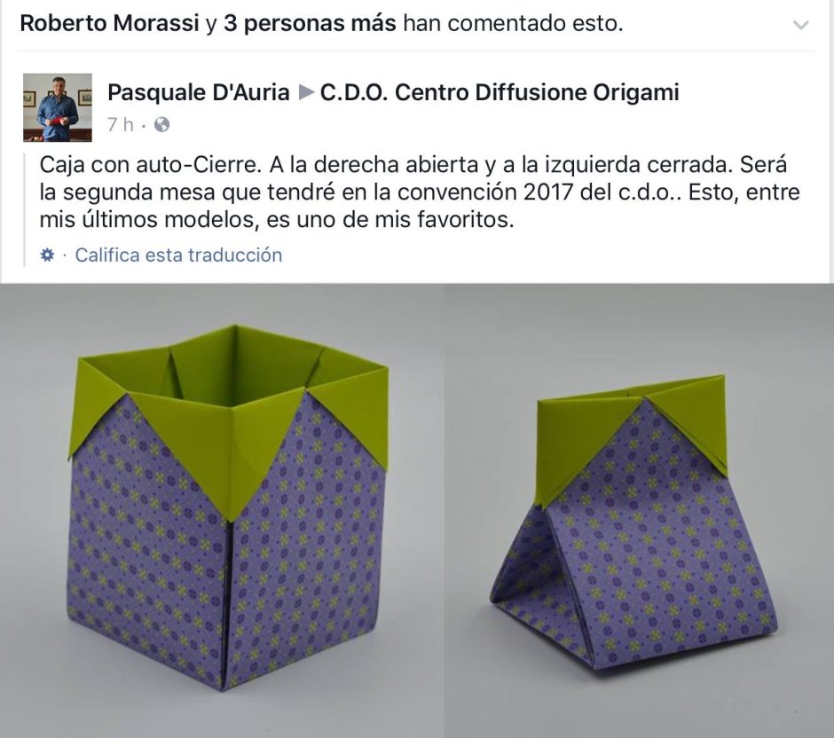 Оригами конвертик с сюрпризом