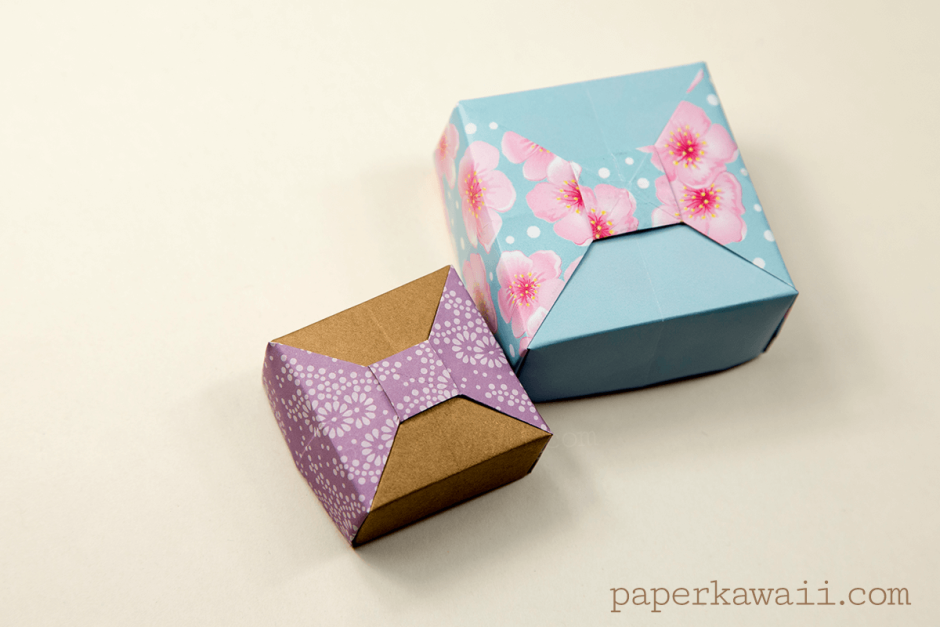 Коробка оригами с перегородкой