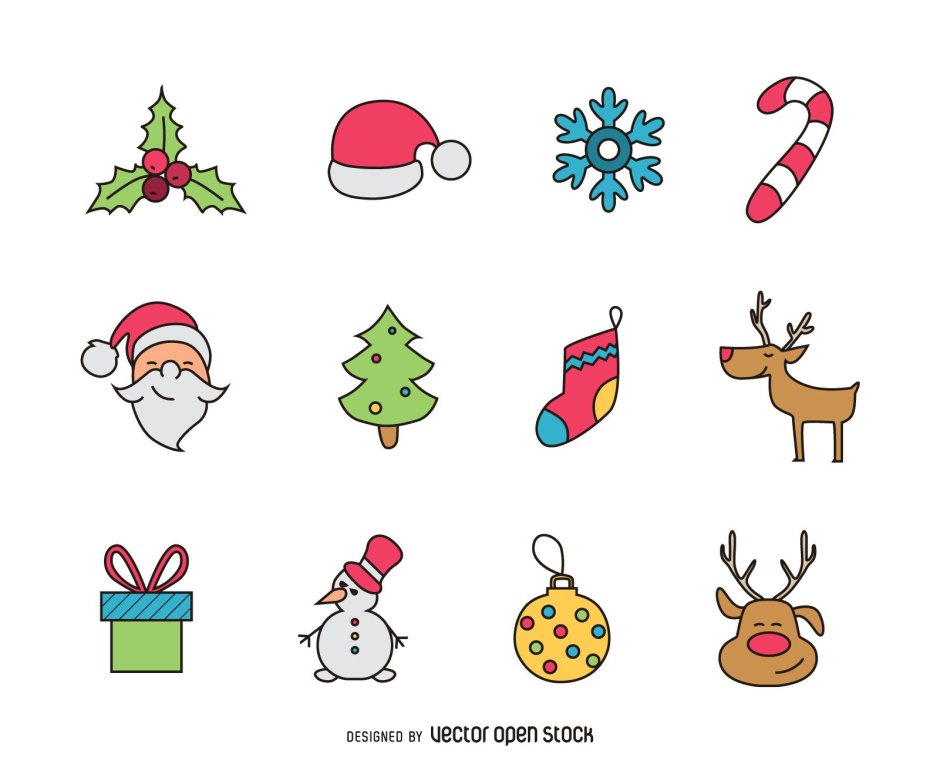 Рождественские иконки для приложения