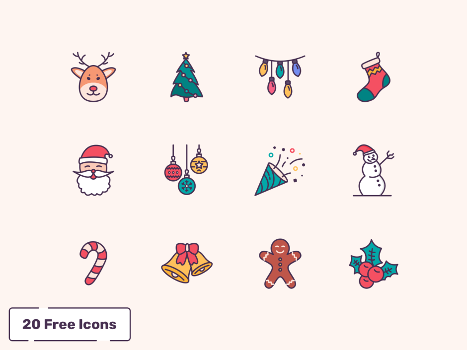 Mery Christmas иконки на приложения